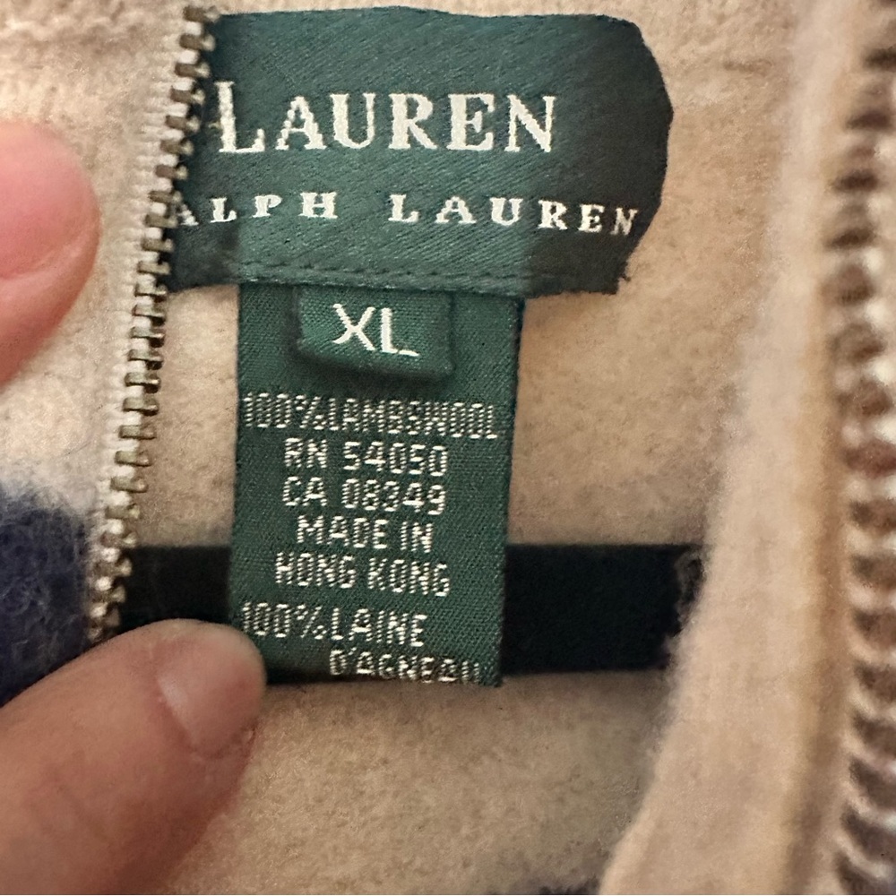 Ralph Laurent Vintage Hudson Bay Company 100% Wool Hoodie - Picture 7 of 9